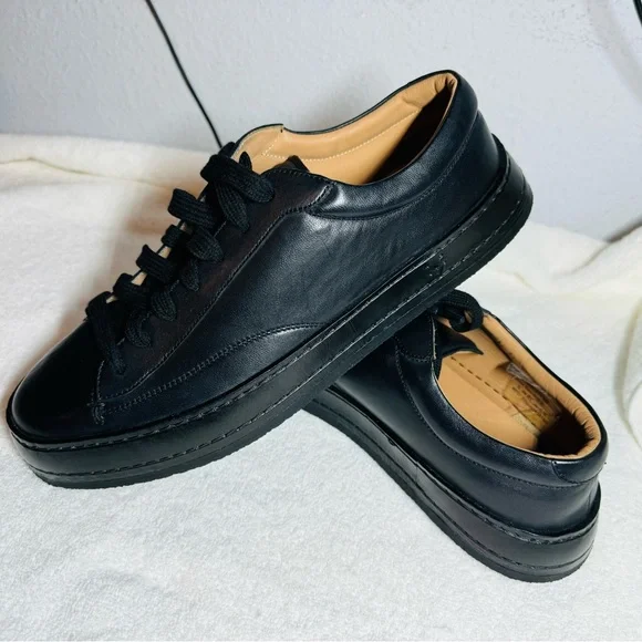 NEW John Varvatos Low Reed Sneakers , Size 9.5 BLACK - Picture 8 of 11